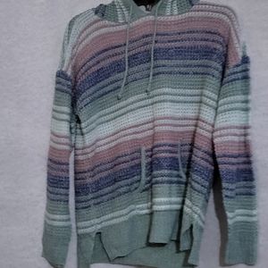 Full Circle Trends Blue Hoodie Kangaroo Pocket Sweater NWOT